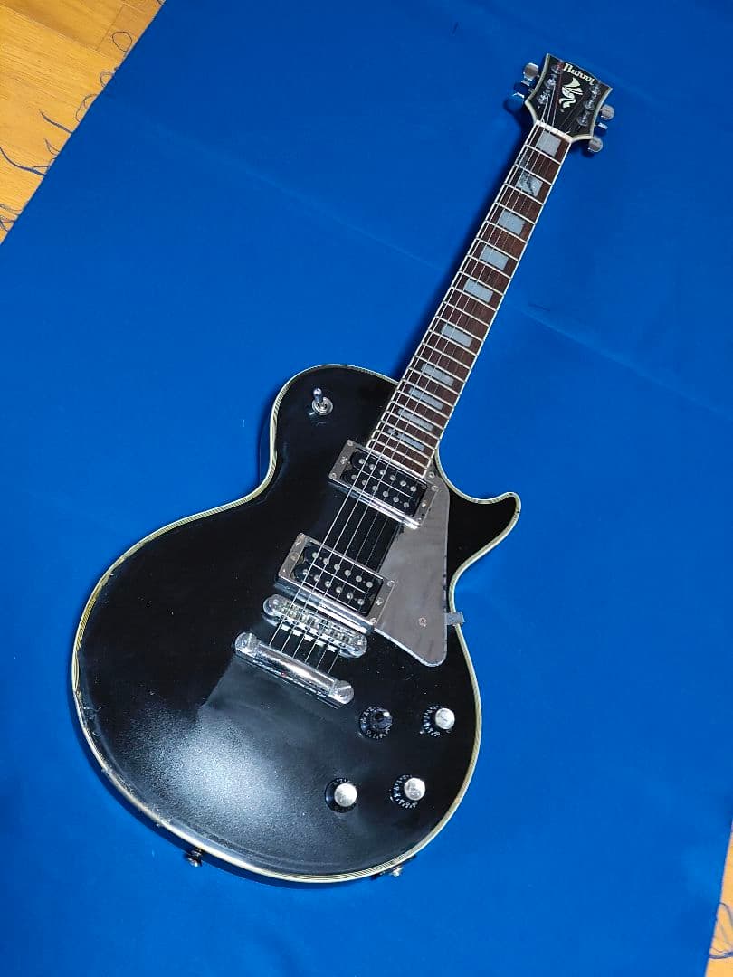 Burny ブラック エレキギター レスポールスタイル