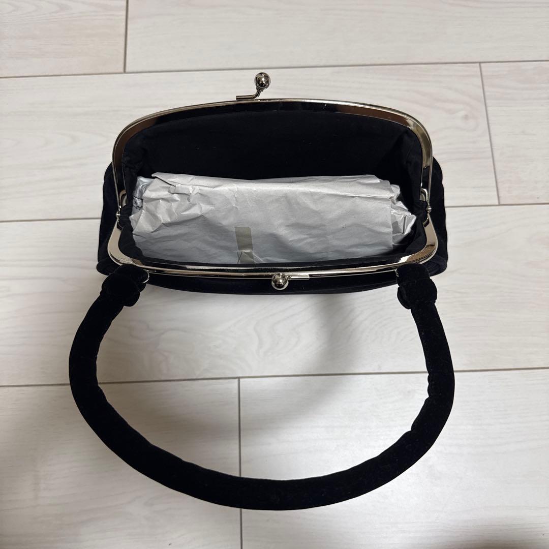 【タイルセール！！】黒の草履と花柄バッグのセット