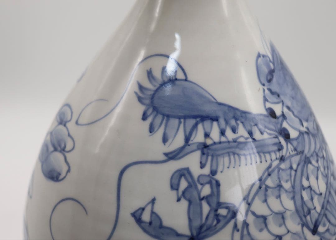 李朝 染付 龍紋大瓶 送料込み250506 - メルカリ