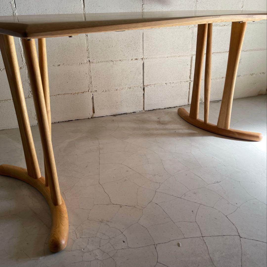 筑波産商　ボーゲン　ダイニングテーブル　オーク無垢材　¥99,800