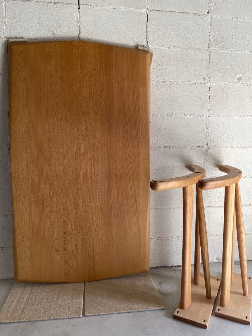 筑波産商　ボーゲン　ダイニングテーブル　オーク無垢材　¥99,800