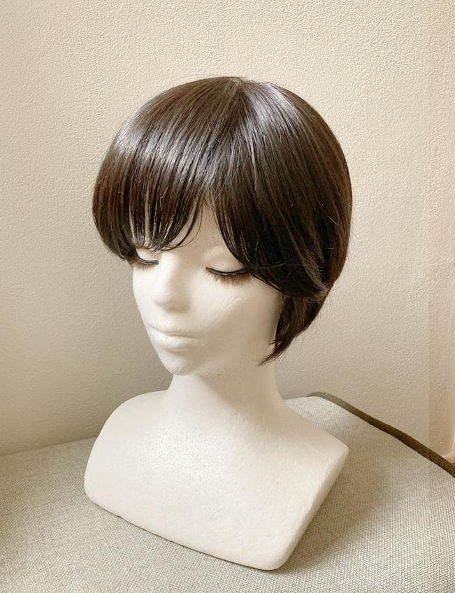 リネアストリア　人毛MIX「天使のブリティッシュショート」M　ブラック