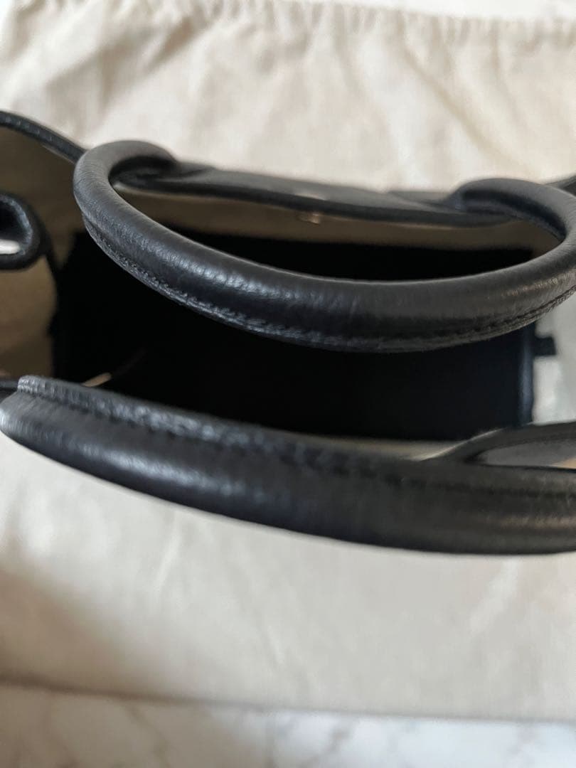 エルメス　ガーデンパーティー　ネゴンダ　レザー　黒　美品