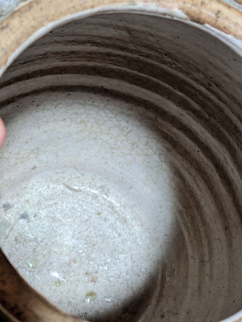 ♦唐津焼 黃唐津壺 江戸時代幕末〜 明治時代初期 水指 置物飾り 古美術骨董品