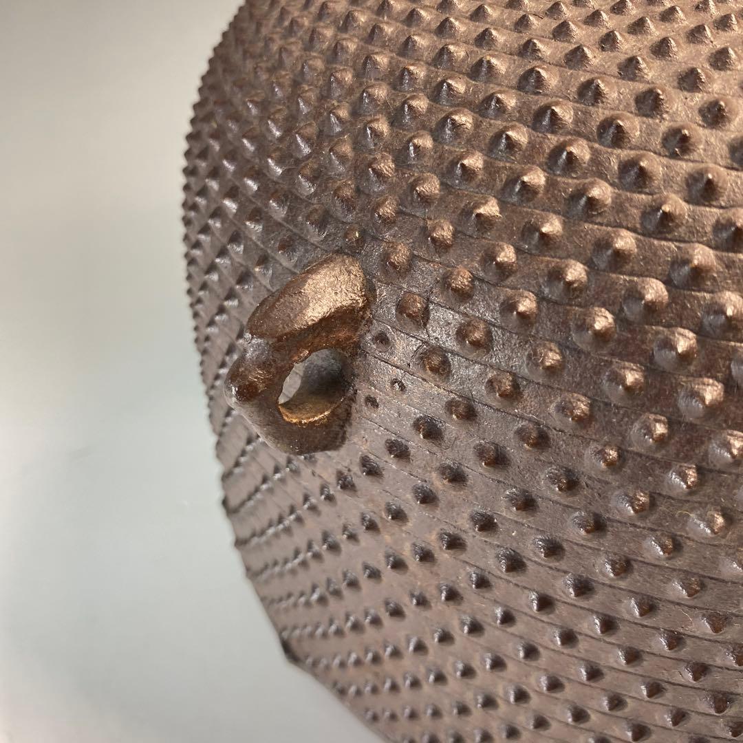 茶道具】菊池正直造 名物利休好 惣霰百会釜（共箱）送料込