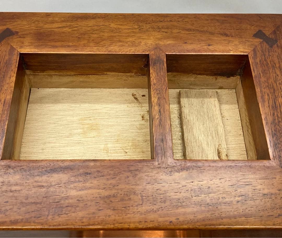 B8s 木製ミニチュア長火鉢 関西型 民芸 縮小 木工芸