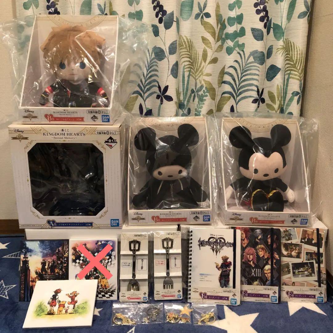 キングダムハーツ一番くじソラ&ロクサススタチューフィギュアミッキーぬい