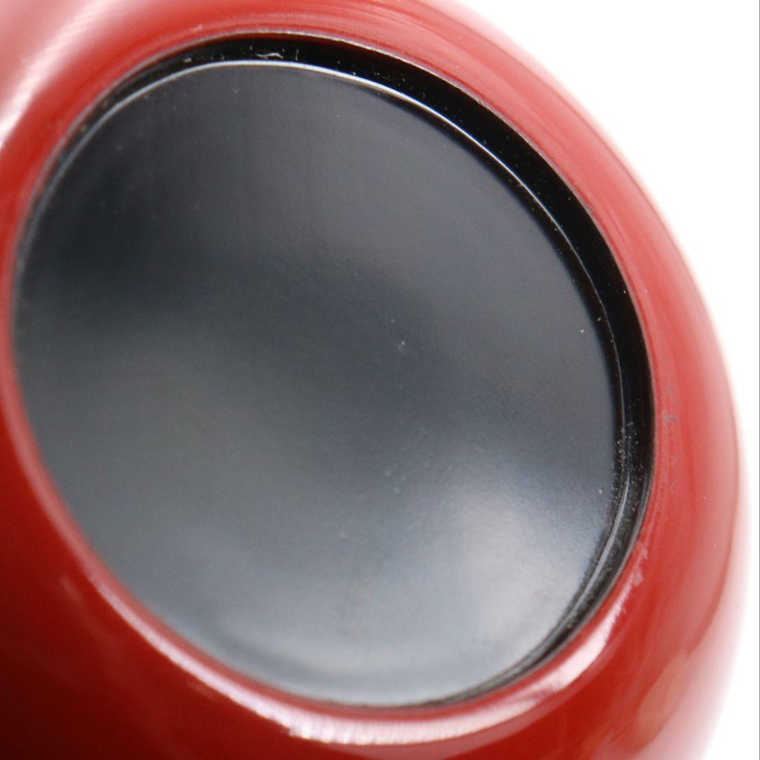 蒔絵師 定峯作 折鶴松葉蒔絵 朱塗 中棗 茶道具 共箱 V818