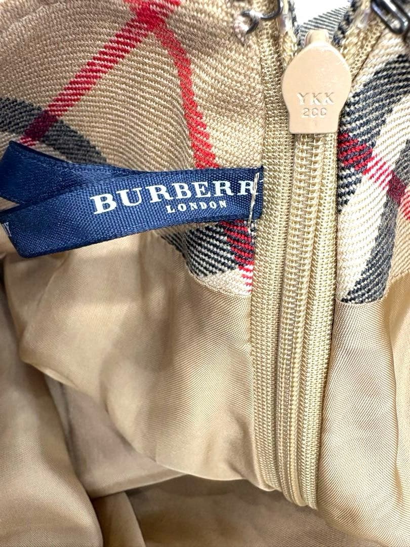 美品✨️王道✨️バーバリーロンドン プリーツスカート ノバチェック ウール M