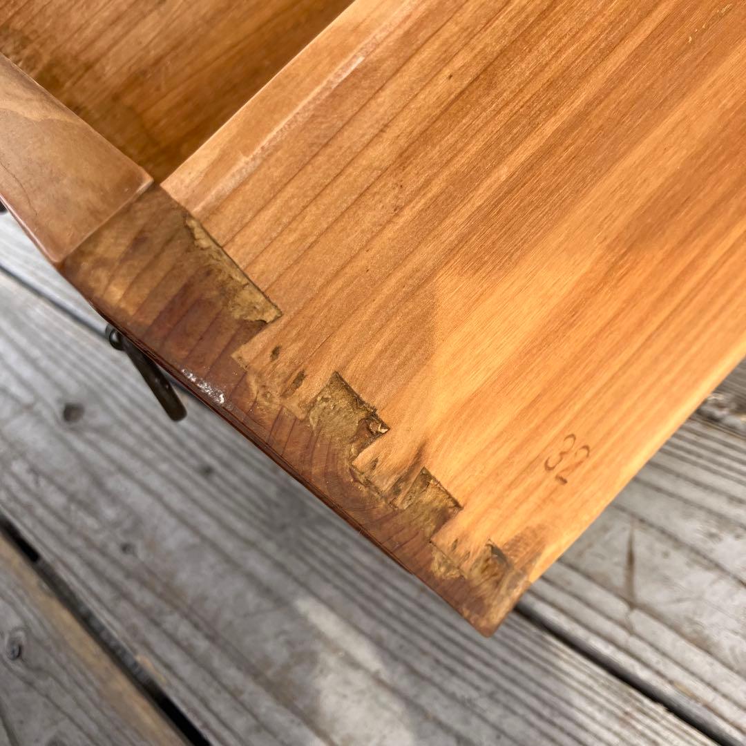 昭和レトロ 中国古典家具 古家具 格子型 木製箪笥 サイドボード 3段9