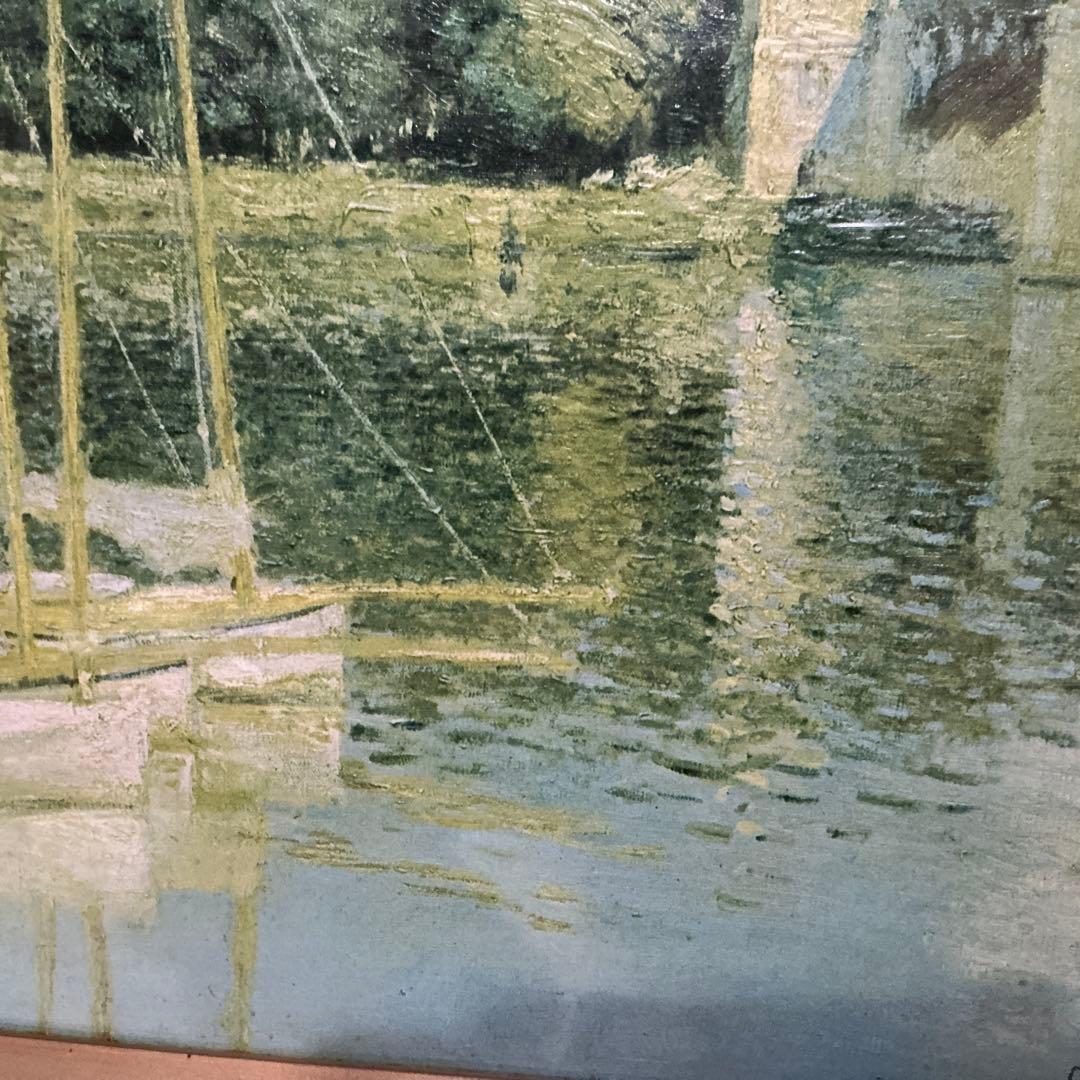 作者　Claude Monet （クラウド　モネ）　油彩画　ボート 1874年