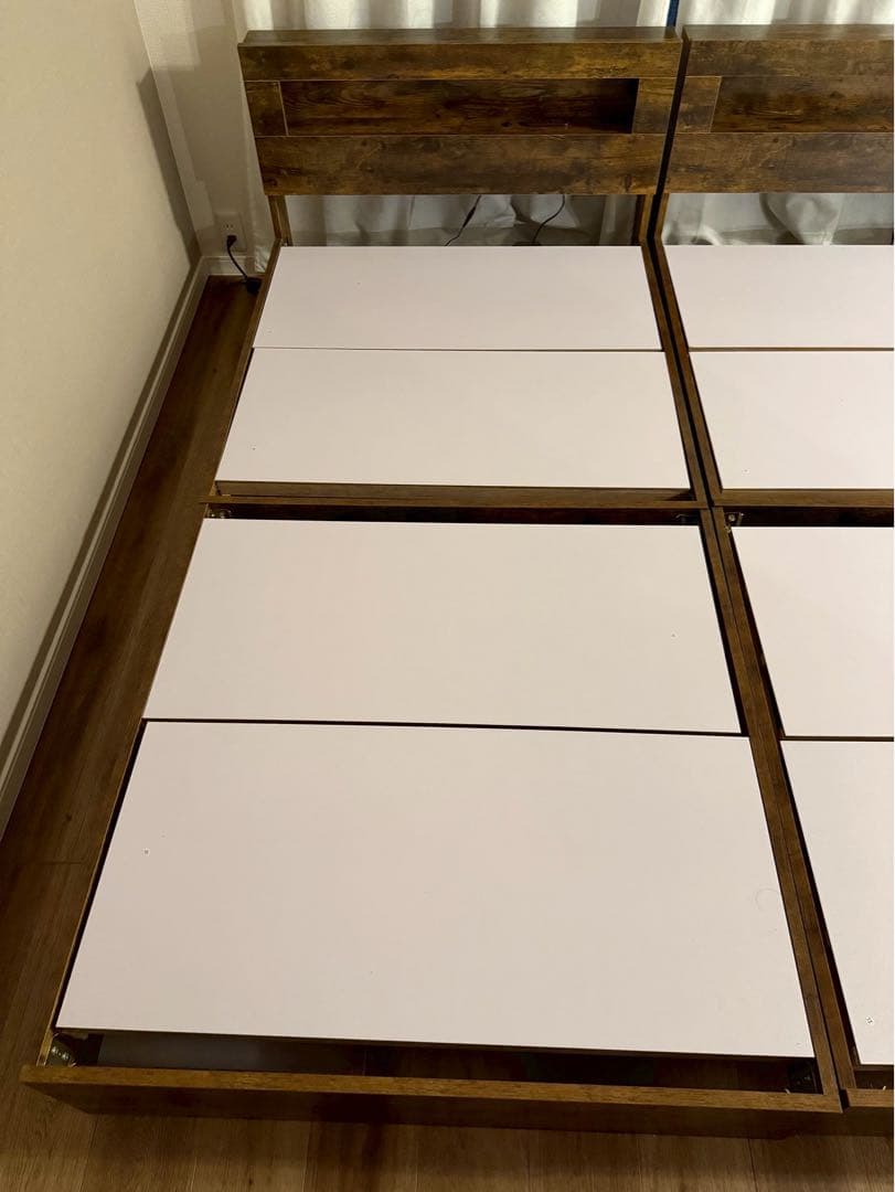 【大阪引き取り限定】RASIKベッドフレーム Rizon ヴィンテージブラウン