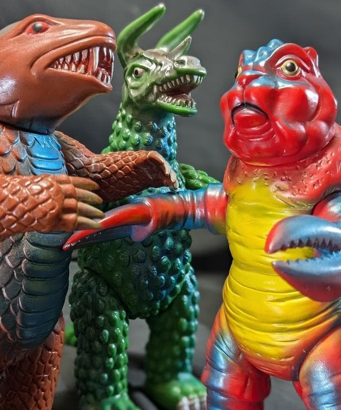 サソギラス＆モグネス＆ジギラ「マグマ大使」怪獣（ブルマァク復刻