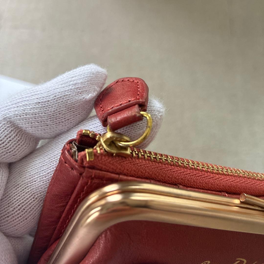 ダコタ財布 がま口 折り財布 二つ折り財布 ジェム パワーストーン