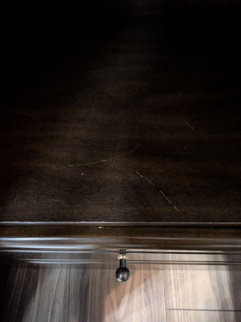 パーツ様専用】【梱包発送料込】木製 ガラス扉付収納棚