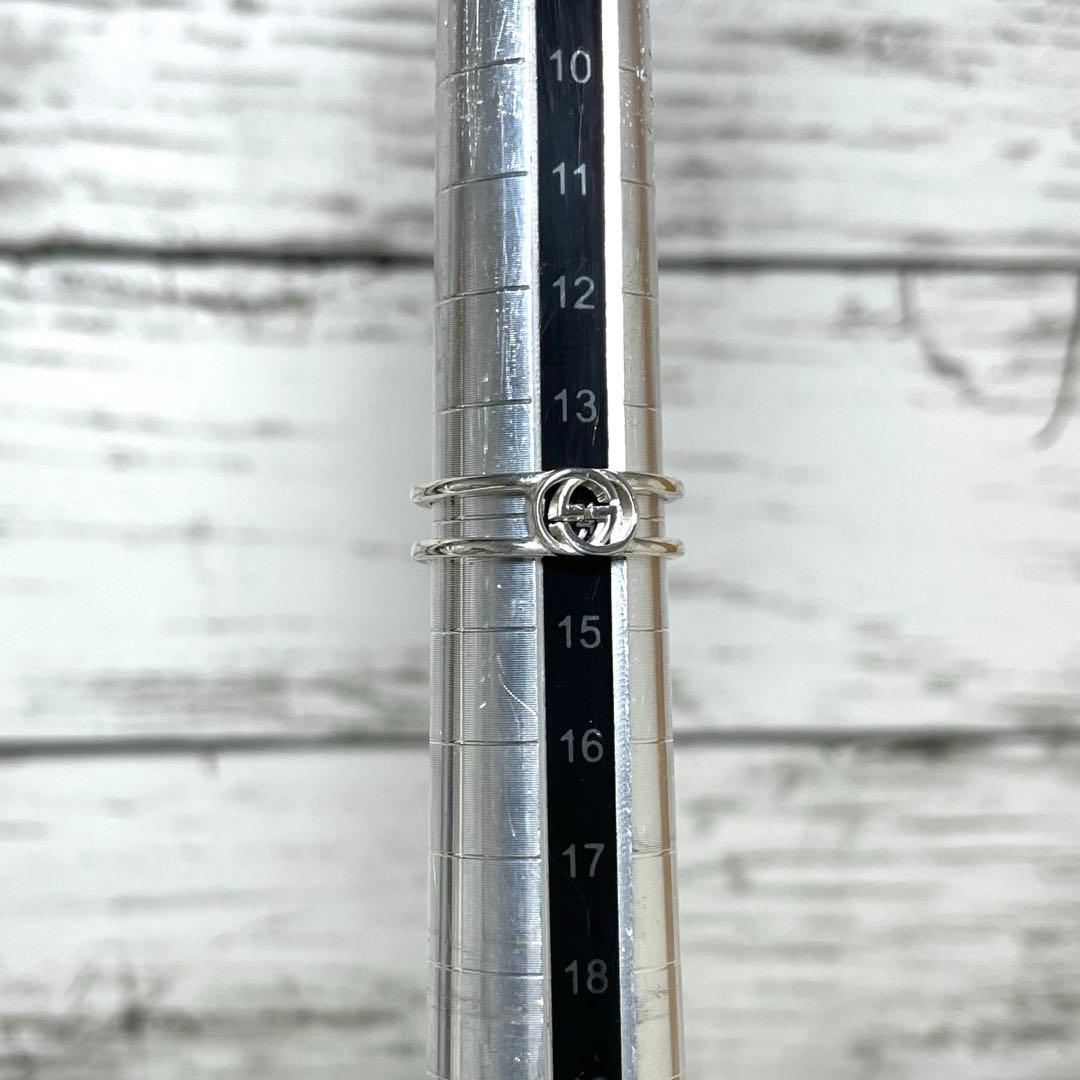 GUCCIグッチ インターロッキングGGリング　スリム　14号メンズ/レディース