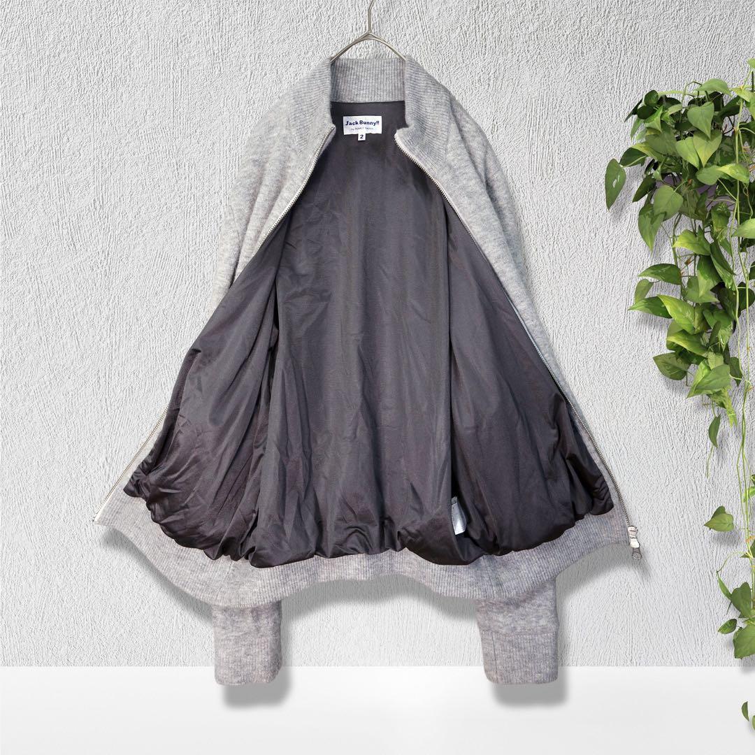 JACK BUNNY ジャックバニー 裏地付ウール混 ニットジャケット サイズ2
