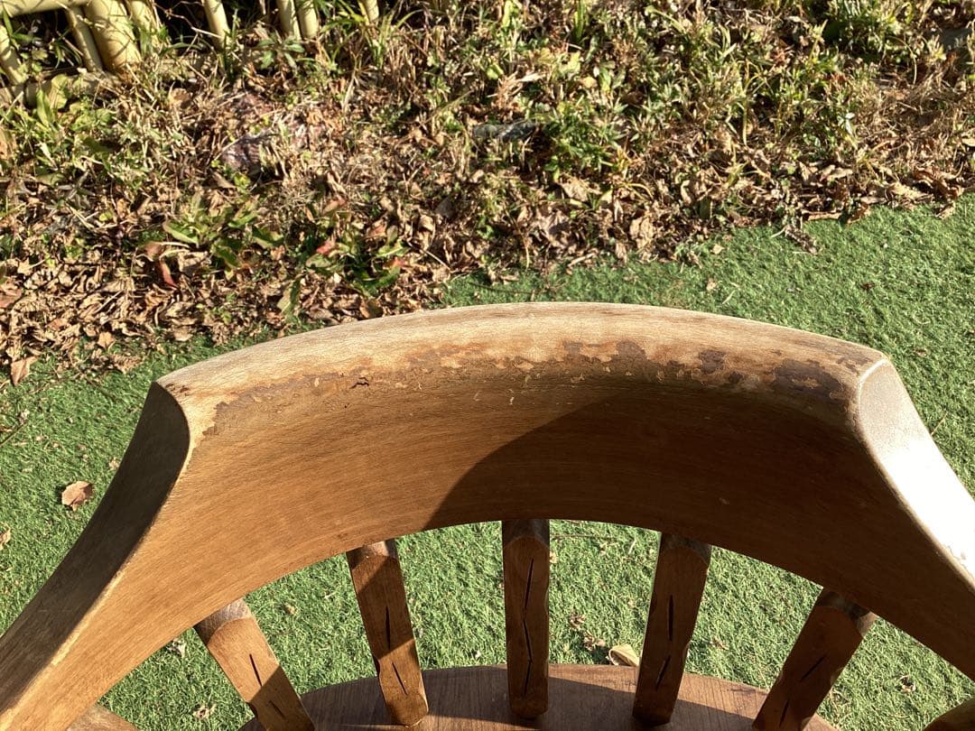 [さのちゃん] ビンテージ木製スツール カウンターチェア