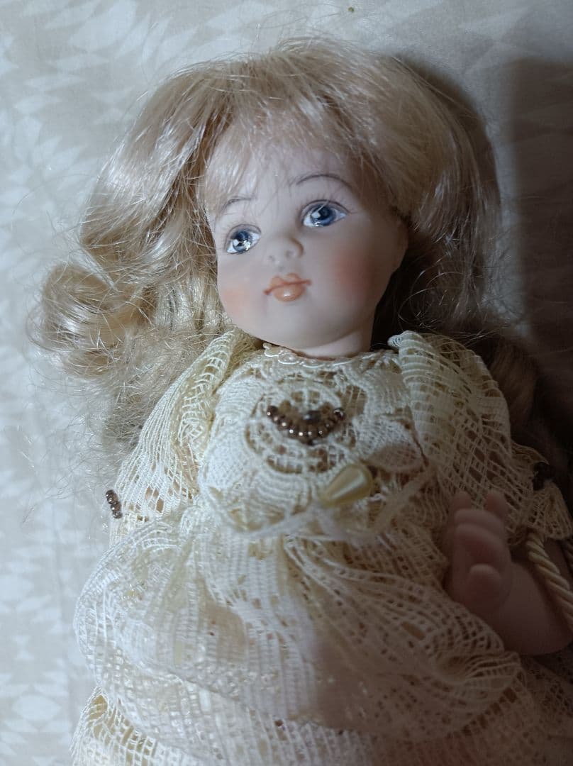 ビスクドールミニョネットアンティークドール 陶器人形球体関節人形