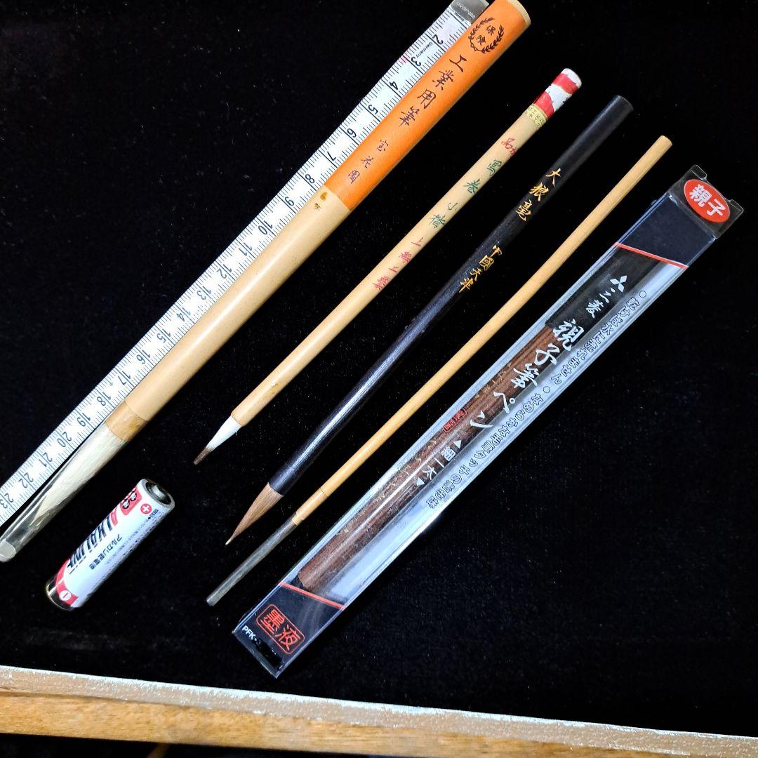 赤間硯•金巻朱色墨•白墨•お花墨•玉龍硯•