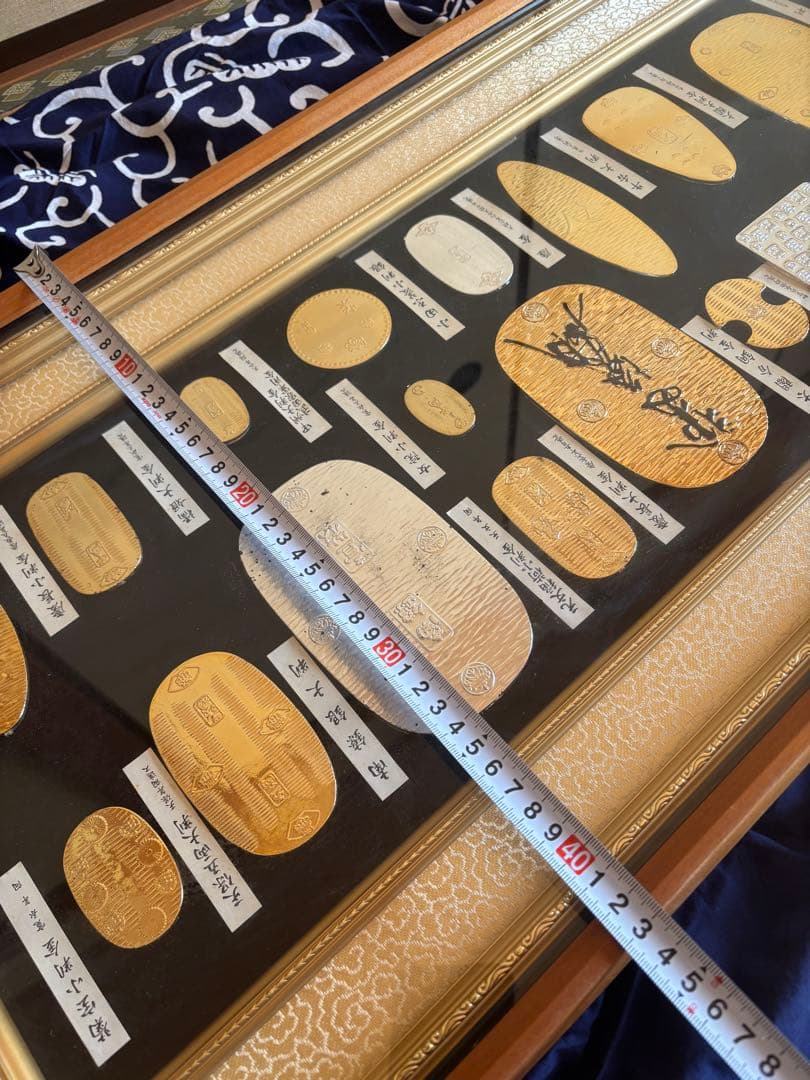 昭和レトロ 大判 小判 日本古銭 フレーム付き 金メッキ24KGPレプリカ