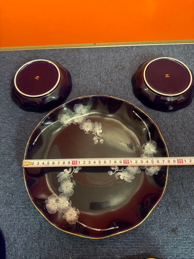 1773 香蘭社 胡蝶蘭 皿 5客 1大4小
