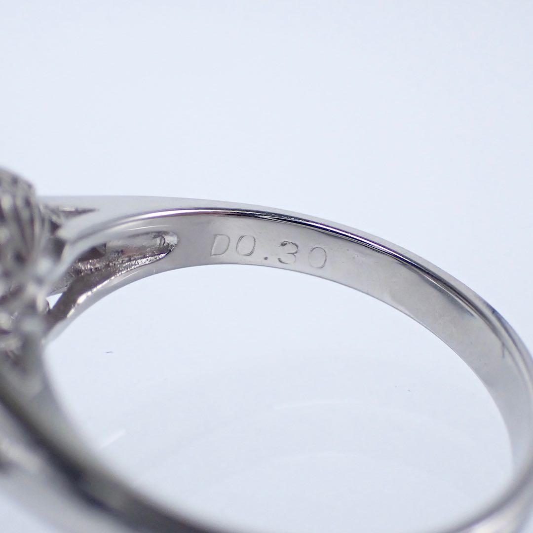 三越 極上アレキサンドライト0.31ct ダイヤ0.30ct Pt900 リング