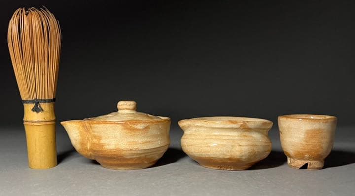 永】急須 萩焼 唐瀧庵窯 十二代 土谷一水造 宝