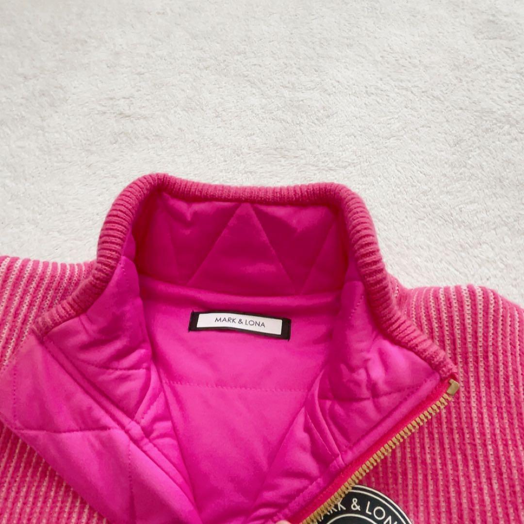 専用　マークアンドロナ　中綿　ニットジャケット　裏地　ピンク　スカル　ウール