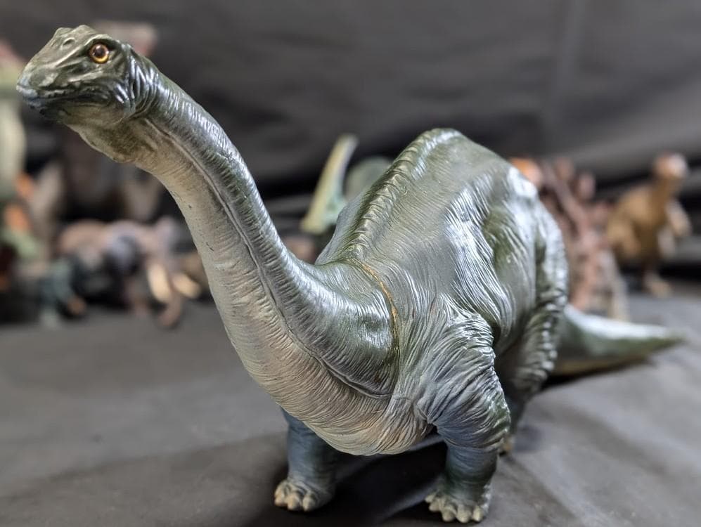 昭和レトロ恐竜（ツクダホビー）ソフビフィギュア9体セット＋2