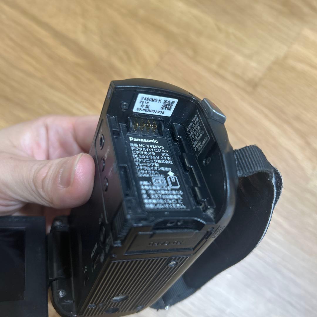 Panasonic HC-V480MS ビデオカメラ　黒色　バッテリー　充電器