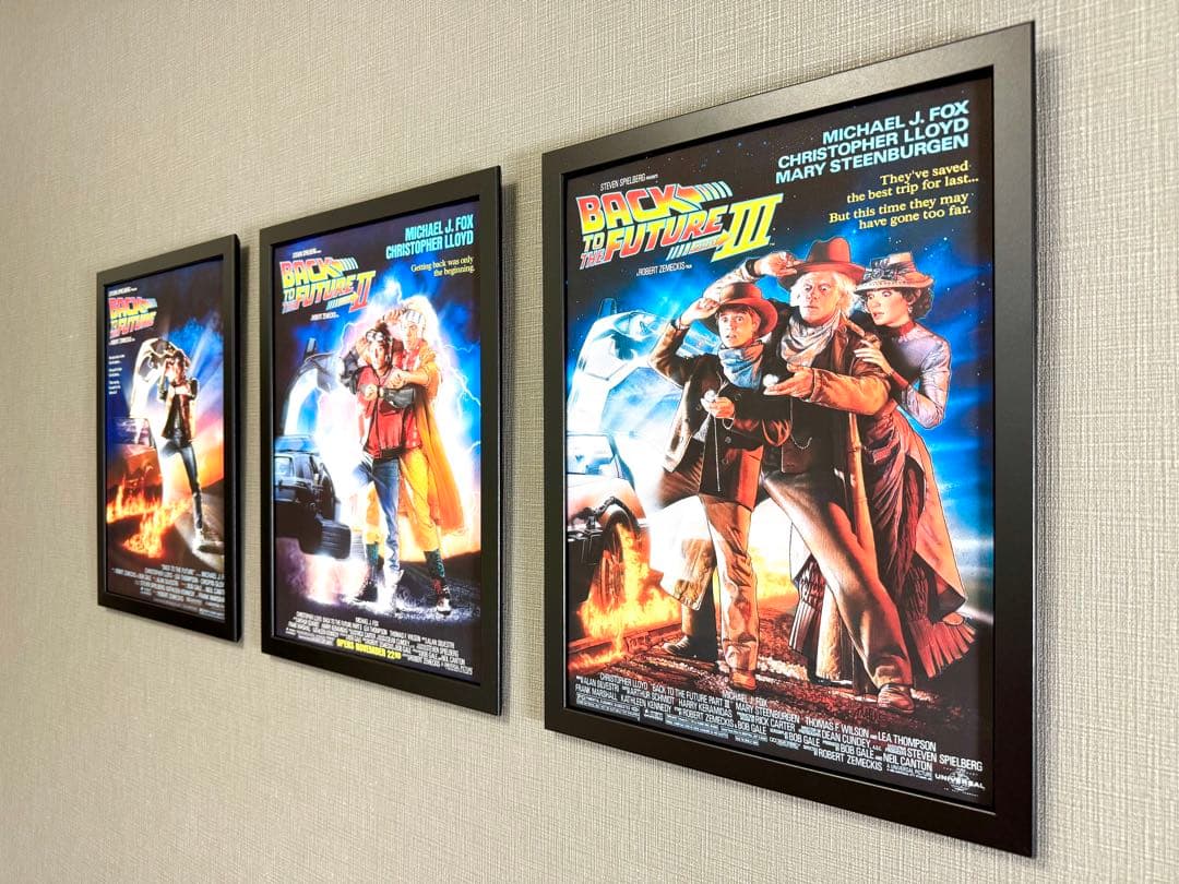 276.フレーム付きキャンバスアート　映画ポスター　バックトゥーザ・フューチャー