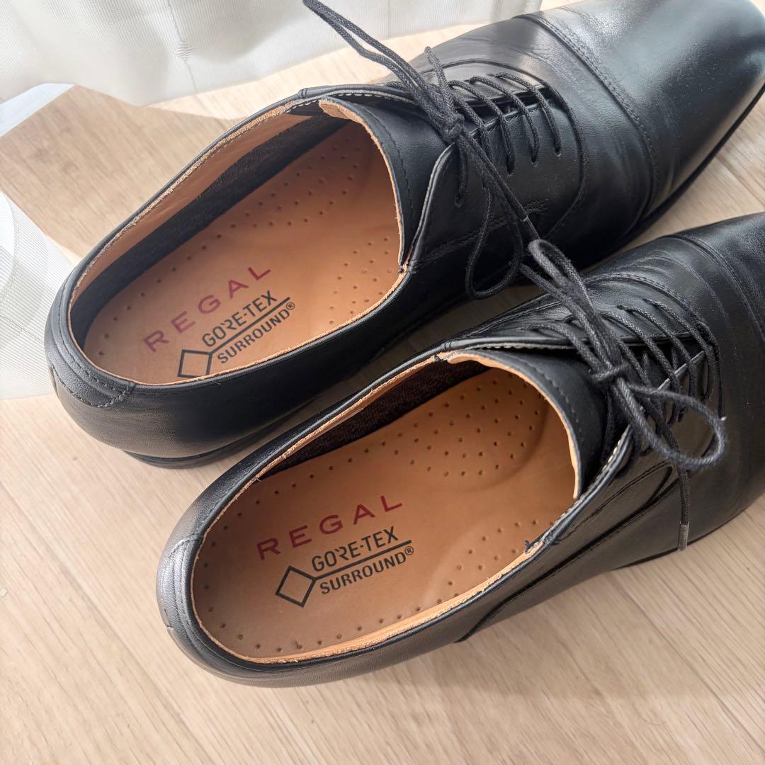 美品 リーガルREGAL オックスフォード ストレートチップ 21BL 25cm