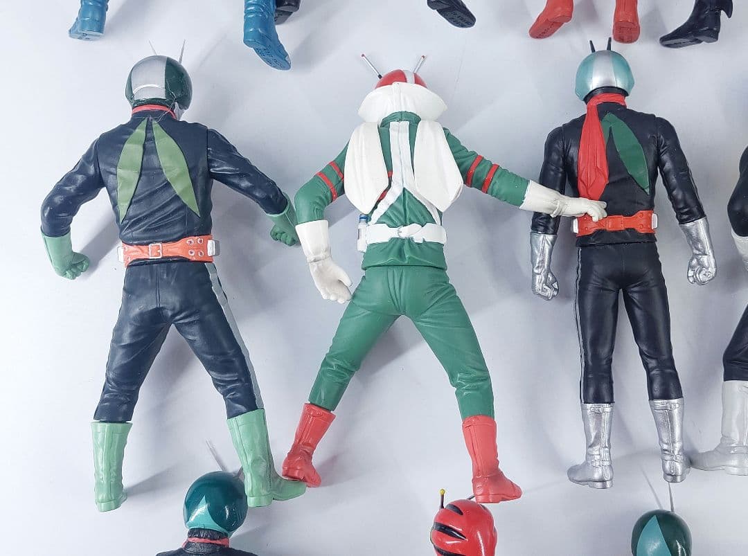 バンダイ ソフビ魂 14点セット 約17cm ソフビ フィギュア 現状品