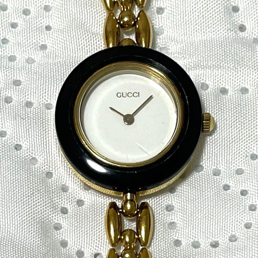 動作未確認】GUCCI グッチ チェンジベゼル 腕時計 ブレスレット ジャンク