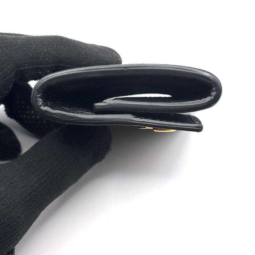 美品 グッチ ケース マーモント GG ゴールド ブラック レザー