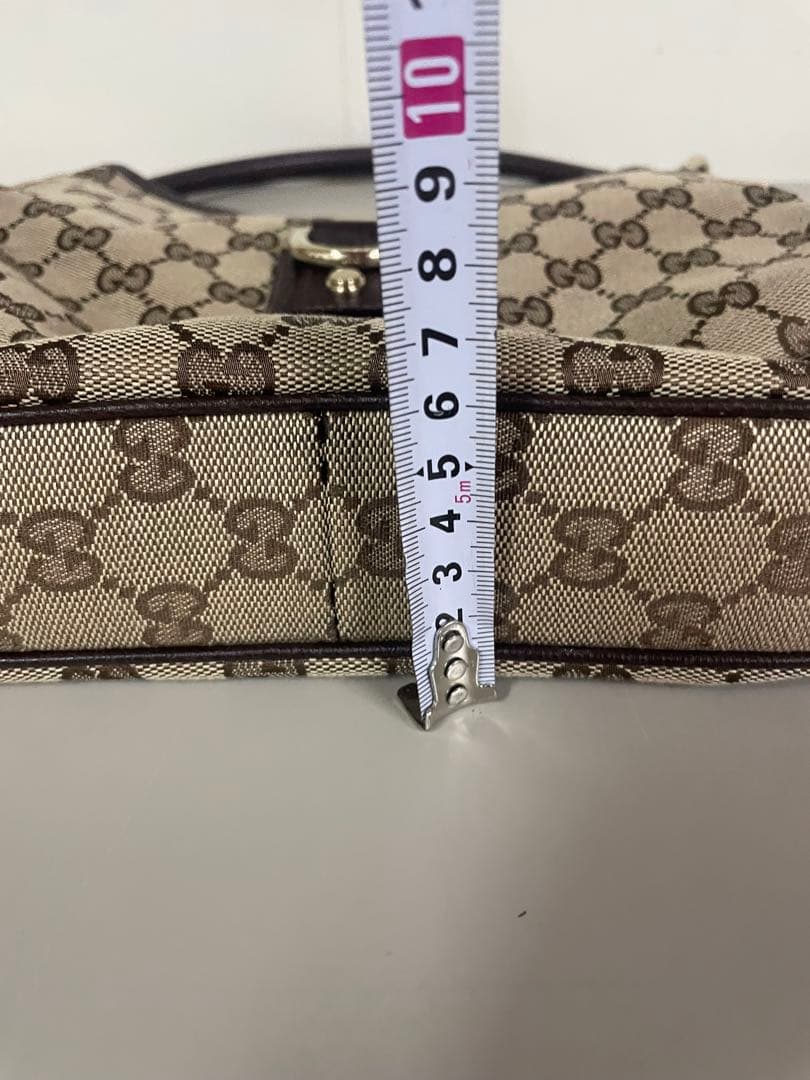 ❷美品 グッチハンドバッグ GGキャンバス GUCCI