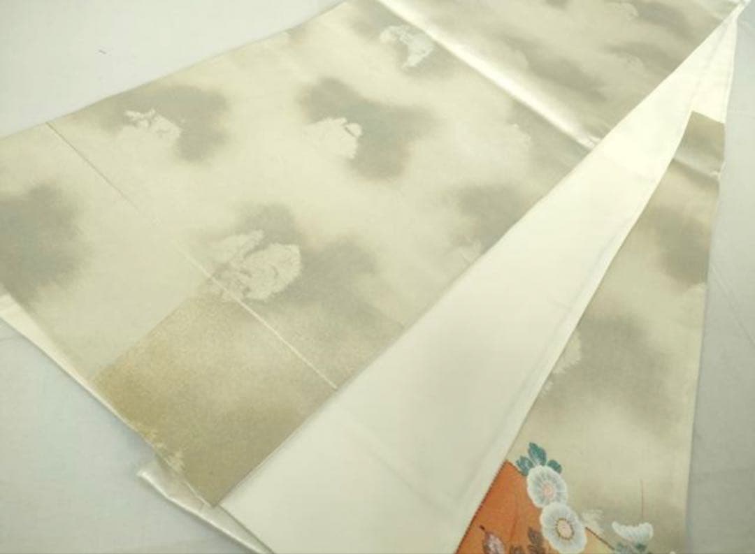 振袖フルセット6点M〜Lサイズ 正絹 鴛鴦花文 売り切り終了