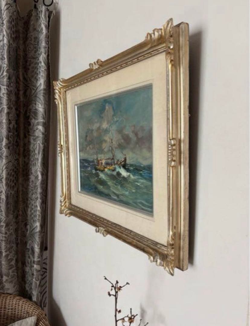 vintage アートフレーム　額縁　アールデコ　検）ウィリアムモリス