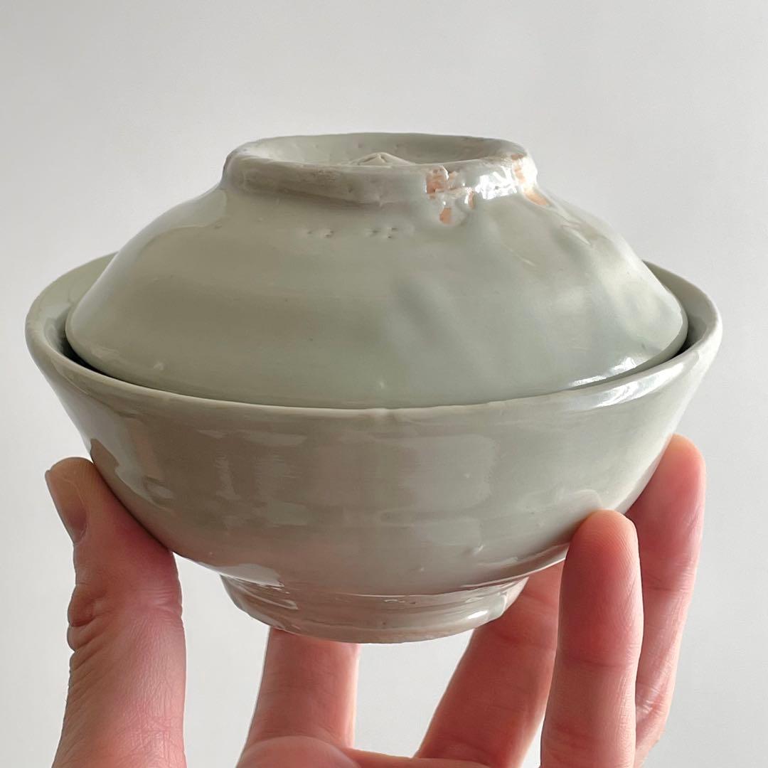 森岡成好 白磁 無垢碗 蓋付き碗 飯碗 茶碗 人気作家 検）李朝