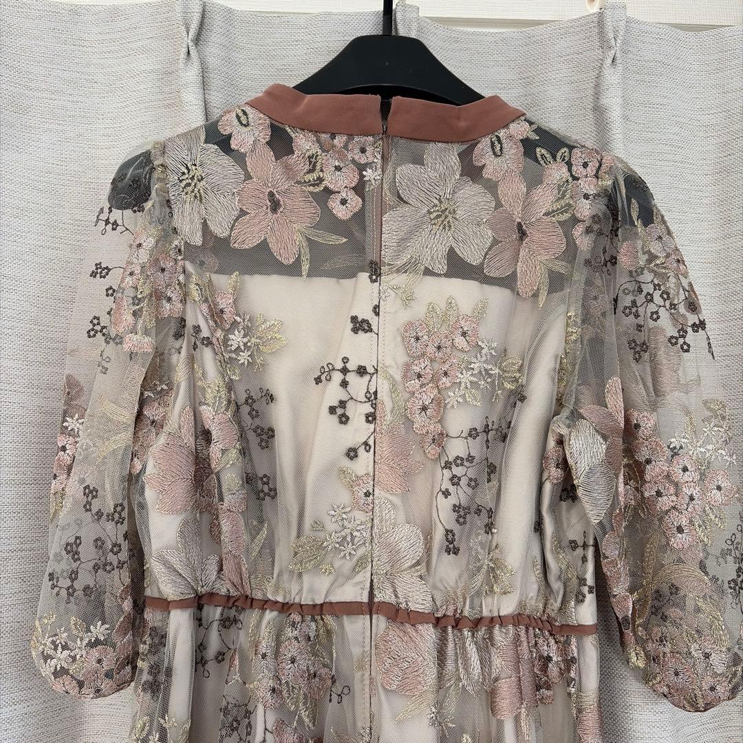 Dorry Doll フラワーエンブロイダリードレス結婚式お呼ばれパーティドレス