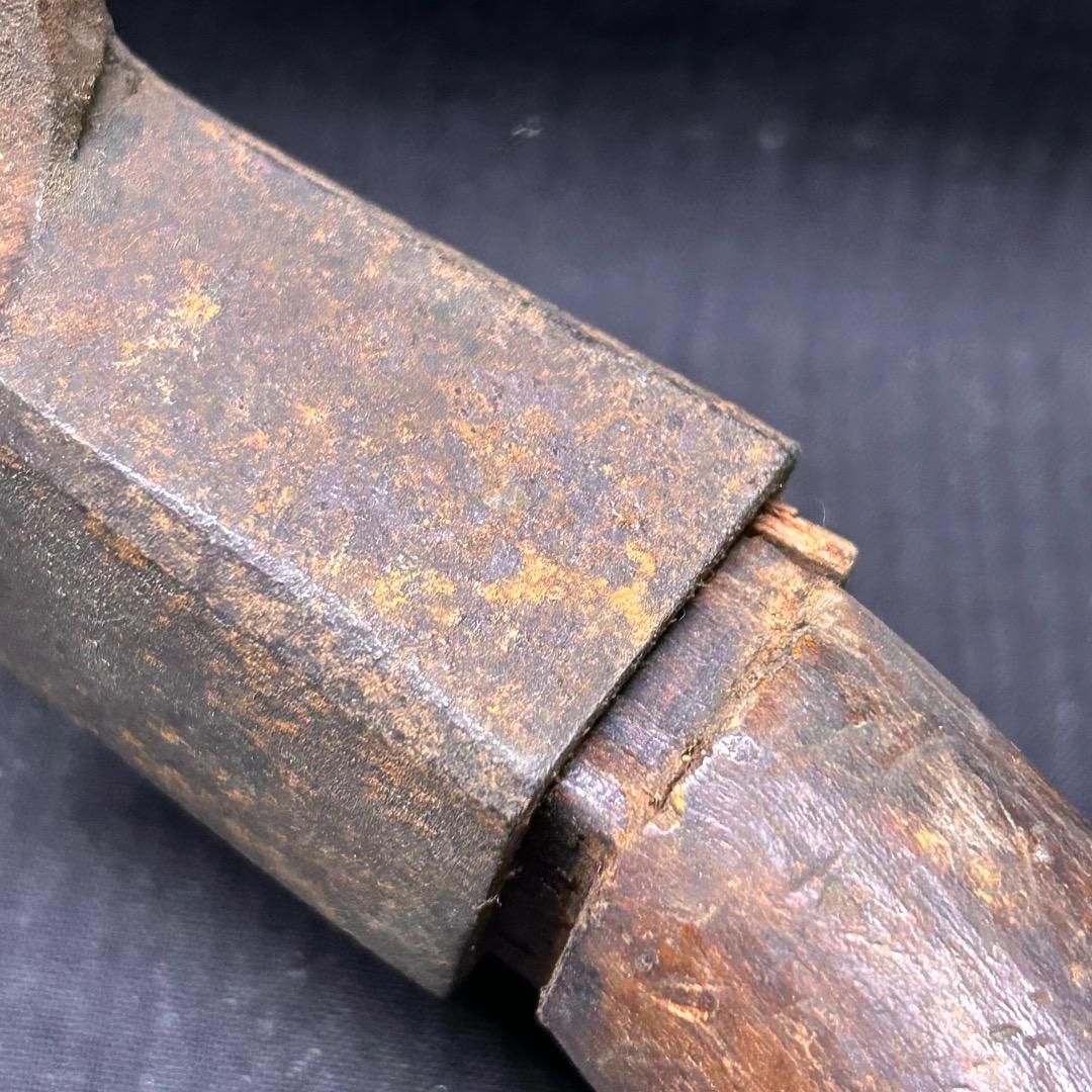 ▽Fc右1046 ちょうな ちょんな 古道具 古民具 大工道具 長期保管品