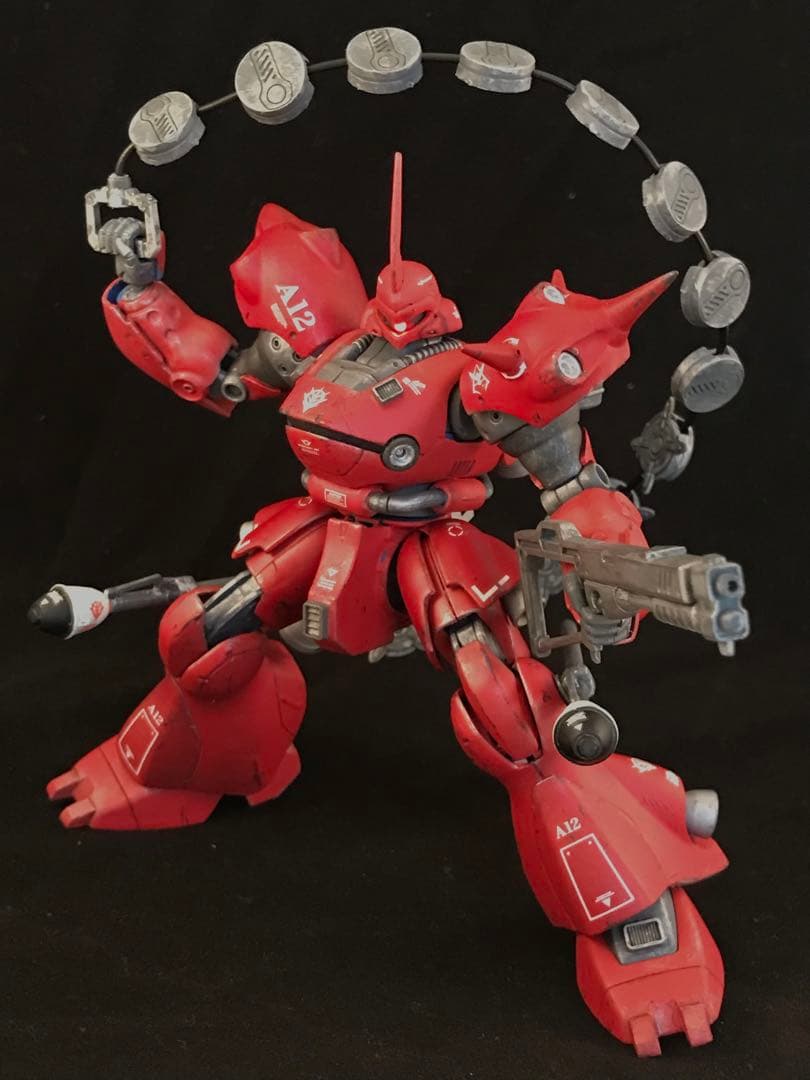 ガンプラ1/144赤いケンプファーHGモノアイLEDマグネット独立点灯