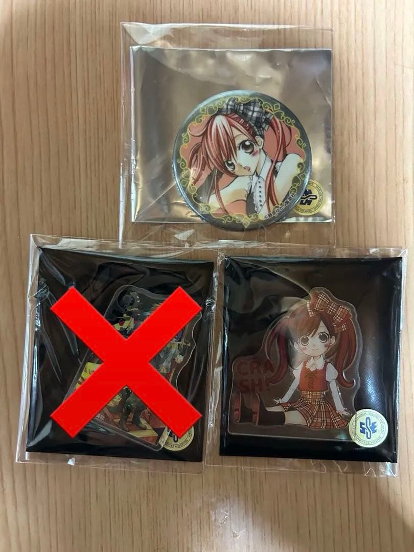 りぼん カフェ CRASH!缶バッジステッカー セット - メルカリ