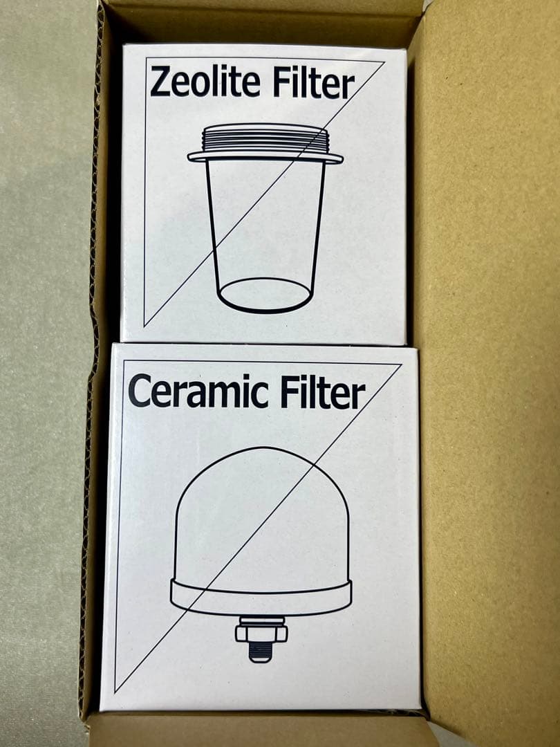 ゼオライトフィルターとセラミックフィルターセット