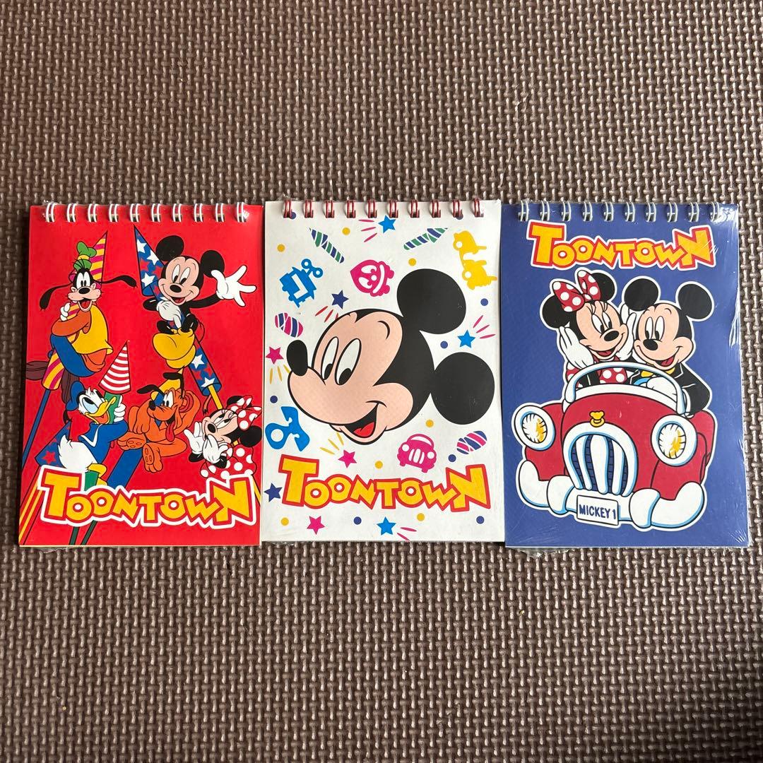 希少！ディズニーランド レトロ ディズニー メモ帳 セット 新品未使用