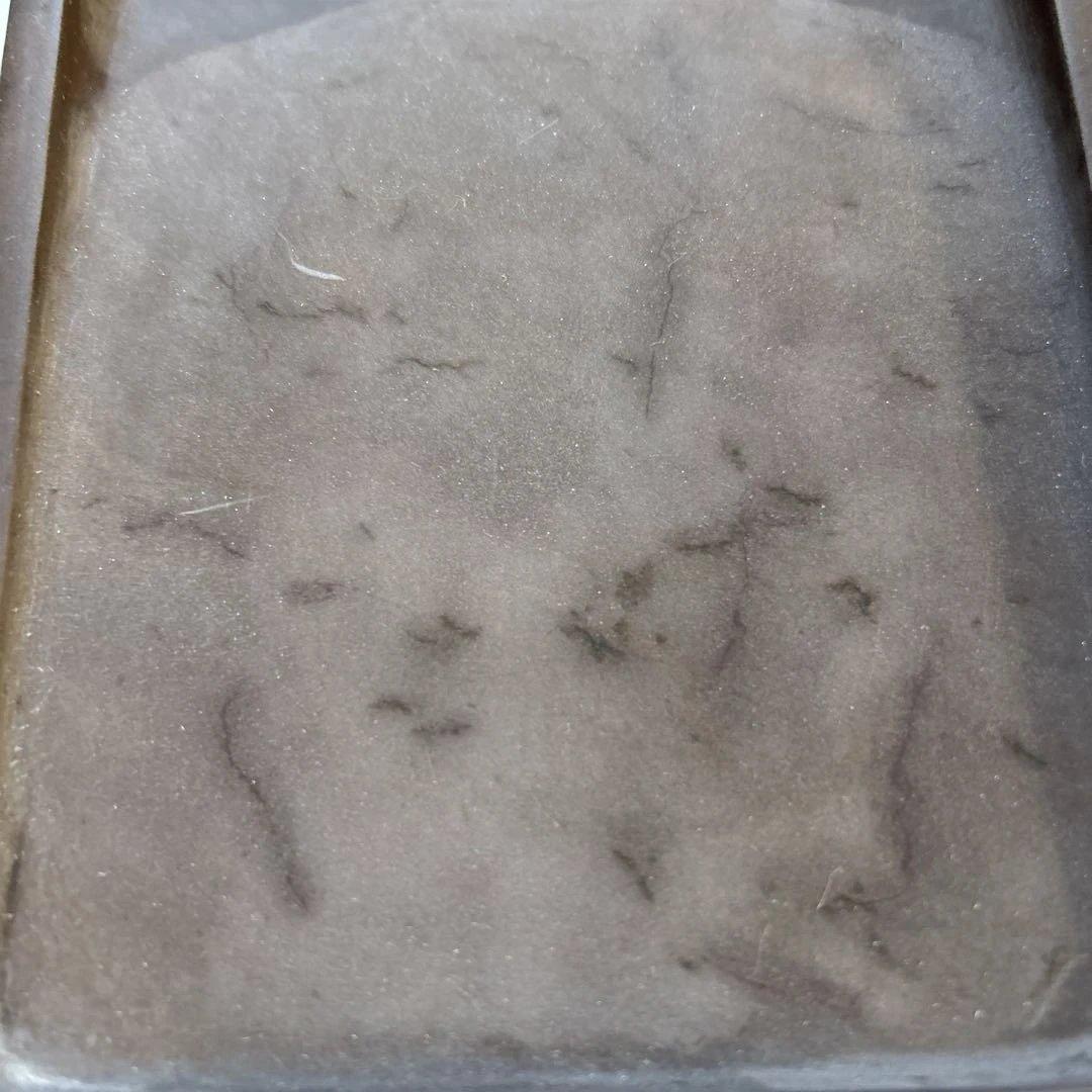 中国骨董大きめ端州石 【中国端渓麻子坑細工彫刻双鳳菊花図貴重紫端古