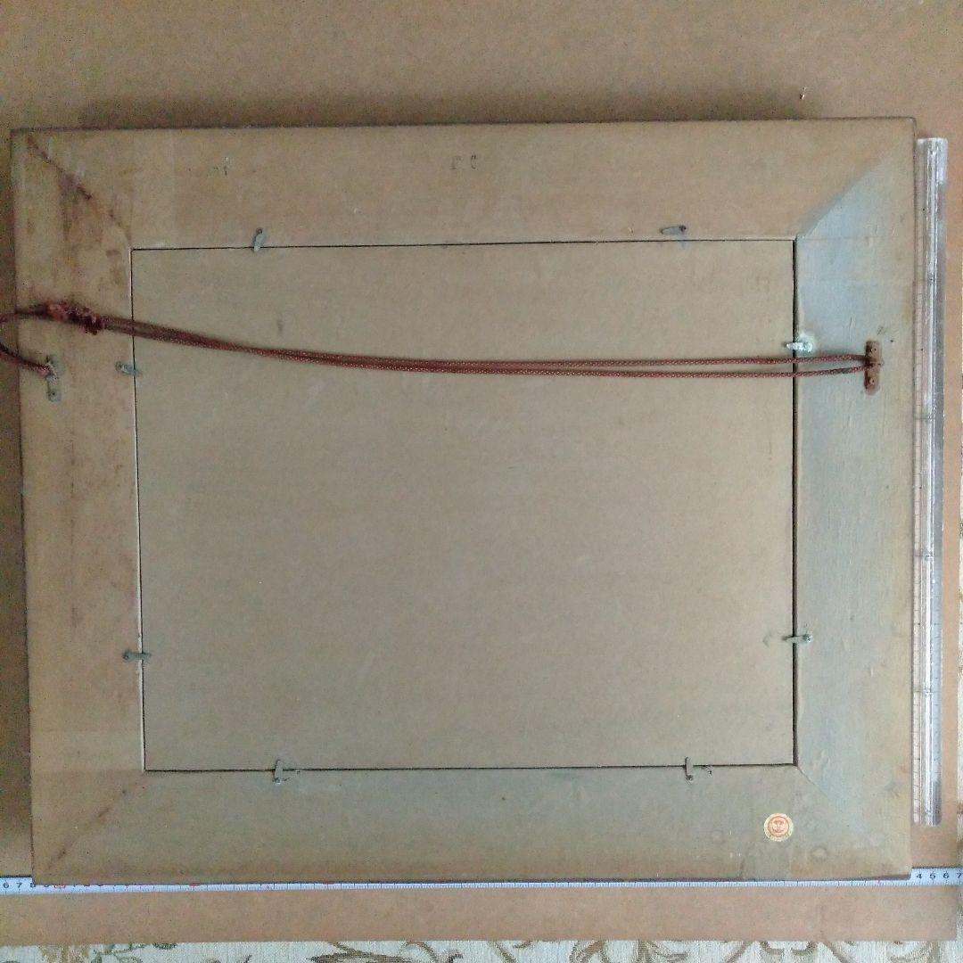 鈴木政輝　「ばら」　美術年鑑画家　油彩画　 金色額縁付き　F6号　箱付き