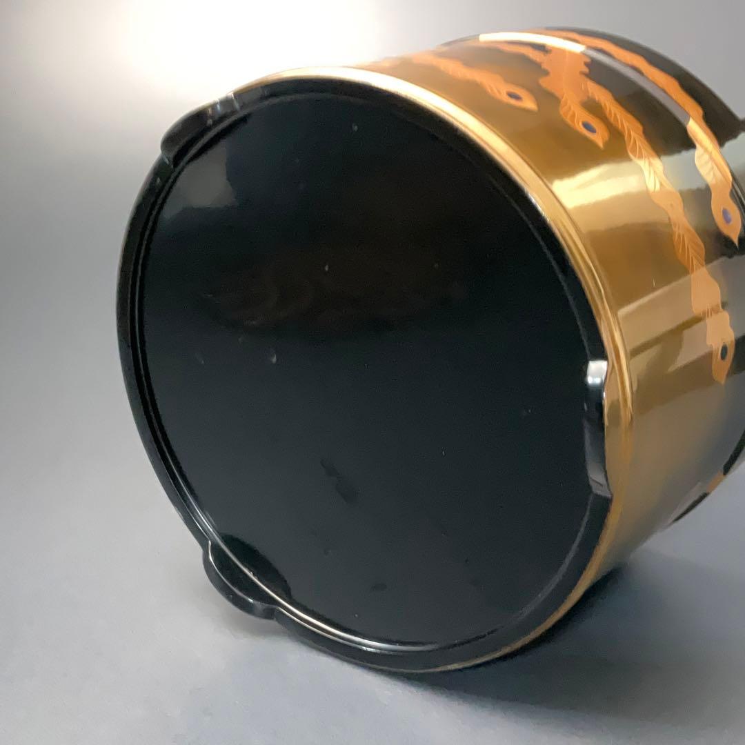 鳳凰蒔絵 手桶水指 輪島 谷内一則（紫香）共箱 6R1180A