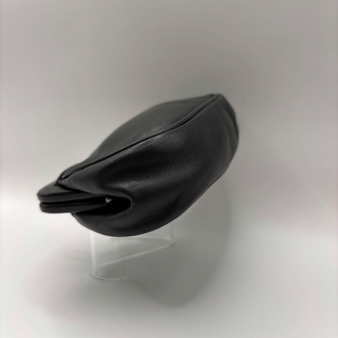 希少品　PRADA ケース　小銭入れ　ポーチ　ブラック　レザー　型押し